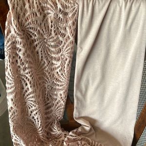 Beige infinity scarf